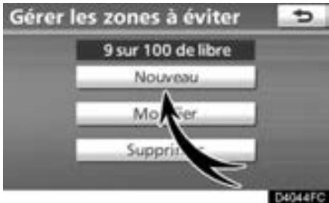 TOYOTA Venza (2010) - — Définition des “Zones à éviter” - 3