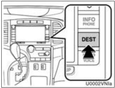 TOYOTA Venza (2010) - — Déroulement de l'opération: guidage de l'itinéraire - 5