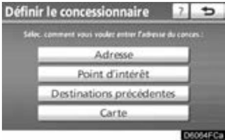 TOYOTA Venza (2010) - Paramétrage du concessionnaire - 2