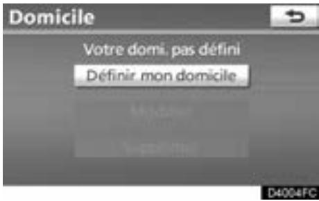 TOYOTA Venza (2010) - — Définition de la “Domicile” - 2