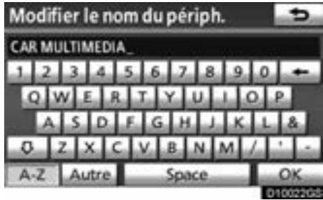 TOYOTA Venza (2010) - Modification du nom du périphérique - 2