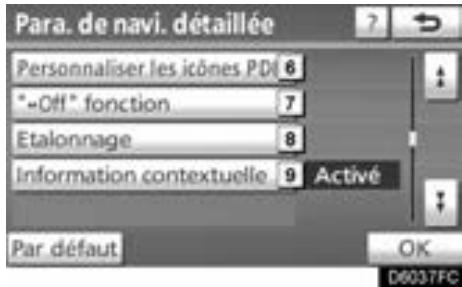 TOYOTA Venza (2010) - ÉCRANS DES PARAMÉTRES DE NAVIGATION - 2