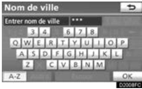 TOYOTA Venza (2010) - — Recherche de la destination par "Adresse" - 3
