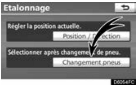 TOYOTA Venza (2010) - ÉTALONNAGE DU CHANGEMENT DE PNEU - 1