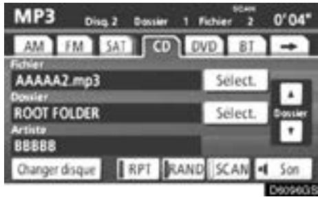 TOYOTA Venza (2010) - SELECTION D'UN FICHIER - 4