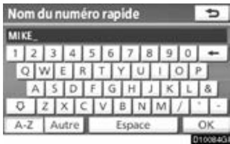 TOYOTA Venza (2010) - — Paramétrage des numérios de composition abrégée - 20