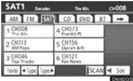 TOYOTA Venza (2010) - Syntonisez le canal souhaite. - 1