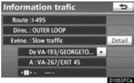 TOYOTA Venza (2010) - INFORMATION ÉCRITE DE XM® NavTraffic - 2