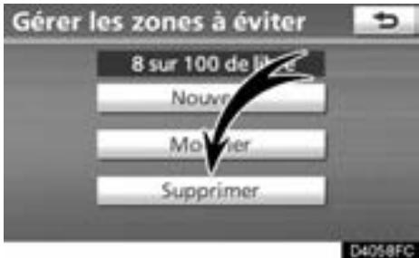 TOYOTA Venza (2010) - AFFICHAGE DU NOM DES ZONES À ÉVITER - 6