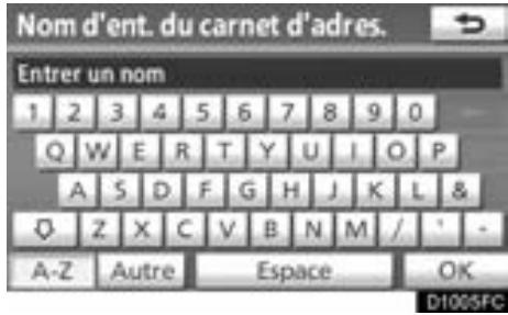 TOYOTA Venza (2010) - - Pour saisir des lettres et des chiffres - 3