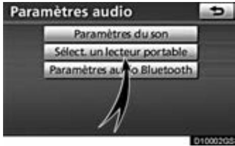 TOYOTA Venza (2010) - Effleurez la touche "Audio" de l'écran "Paramétrer". - 1