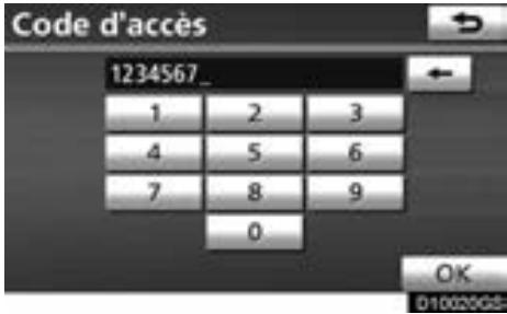 TOYOTA Venza (2010) - Changement du code d'accès - 2