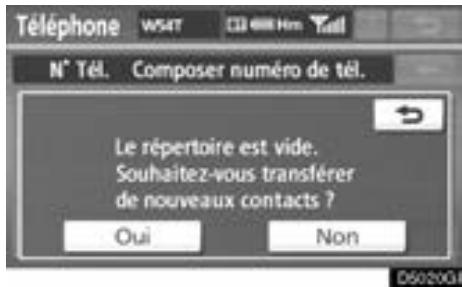 TOYOTA Venza (2010) - Effleurez la touche "Contacts". - 1