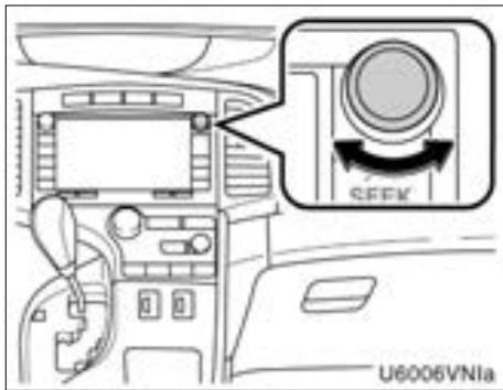 TOYOTA Venza (2010) - SELECTION D'UN FICHIER - 1
