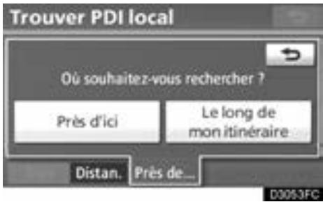 TOYOTA Venza (2010) - Effleurez la touche du point d'intérêt désiré. - 1