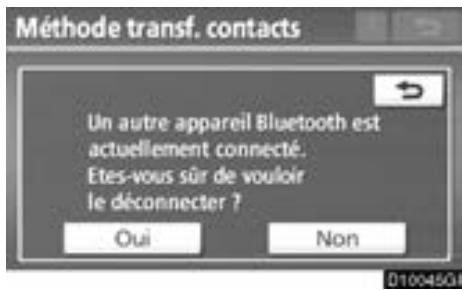 TOYOTA Venza (2010) - Si vous avez effleuré la touche "Ajouter des contacts": - 3