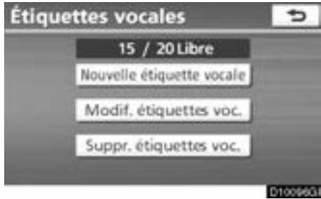 TOYOTA Venza (2010) - — Réglage de l'étiquette vocale - 4