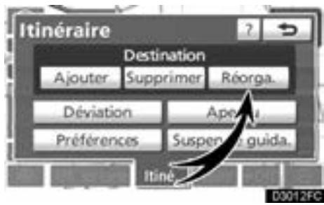 TOYOTA Venza (2010) - — Réorganisation des destinations - 2