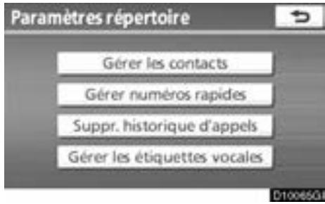 TOYOTA Venza (2010) - — Paramétrage des numérios de composition abrégée - 1
