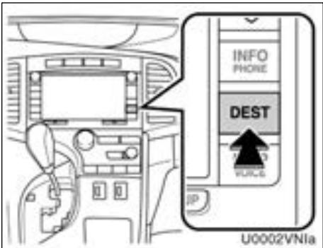 TOYOTA Venza (2010) - Recherche de la destination — - 1