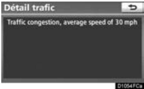 TOYOTA Venza (2010) - INFORMATION ÉCRITE DE XM® NavTraffic - 3