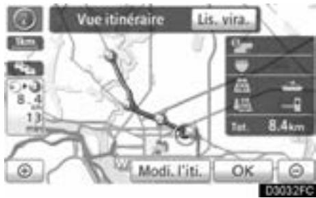 TOYOTA Venza (2010) - Pour selectionner le type d'itinéraire - 4