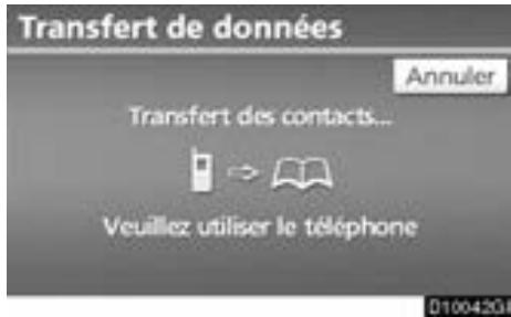 TOYOTA Venza (2010) - Effleurez la touche "Remplacer les contacts" ou "Ajouter des contacts". - 1