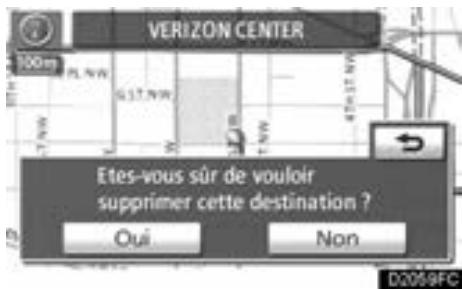 TOYOTA Venza (2010) - Effleurez la touche "Suppri." - 1