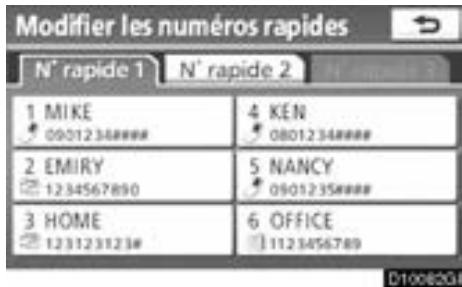 TOYOTA Venza (2010) - — Paramétrage des numérios de composition abrégée - 18