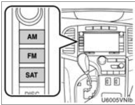TOYOTA Venza (2010) - — Fonctionnement de la radio - 1