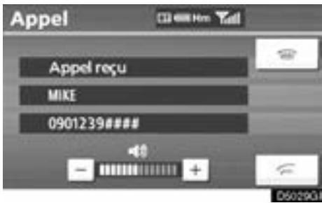 TOYOTA Venza (2010) - — Recevoir un appel sur le téléphone Bluetooth® - 1