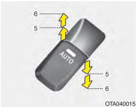KIA Rio (2014) - Glace à auto-abaissement (glace du conducteur, si équipe) - 1