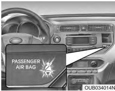 KIA Rio (2014) - Avertisseur de ceinture de sécurité (siège du conducteur) - 1