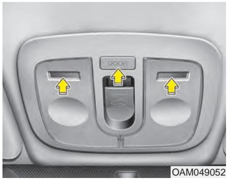 KIA Rio (2014) - AVERTISSEMENT - Éclairage intérieur - 1