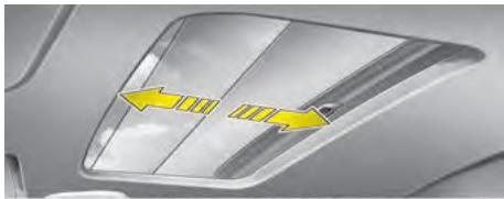 KIA Rio (2014) - MISE EN GARDE - Levier de commande du toit ouvrant - 1