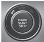 KIA Rio (2014) - Positions du bouton de DÉMARRAGE/ARRÊT DU MOTEUR - 1