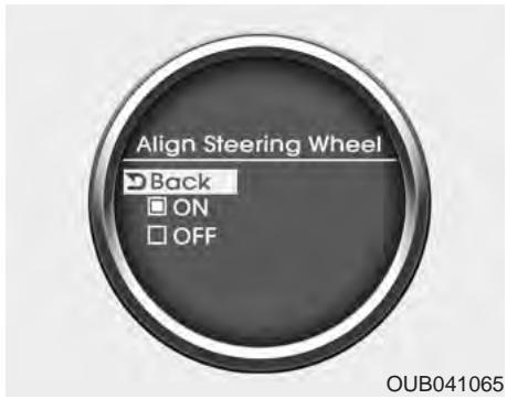KIA Rio (2014) - Option du véhicule (seulement pour le tableau de bord de Type B, si équipé) - 1