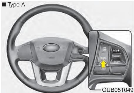 KIA Rio (2014) - Pour accélérer temporairement alors que le régulateur est en circuit : - 1