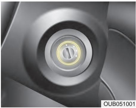 KIA Rio (2014) - POSITIONS DE LA CLÉ DE CONTACT - 1