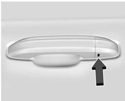 CADILLAC ESCA LADE IQ (2025) - Accès au barillet de serrure de la clé de porte du conducteur (si la batterie est déchargée) - 1