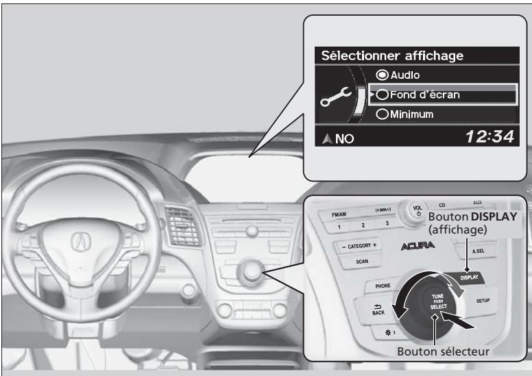 Acura RDX (2013-2016) - Changement d'affichage - 1