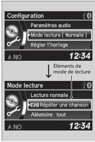 Acura RDX (2013-2016) - Choisir un mode de lecture - 1