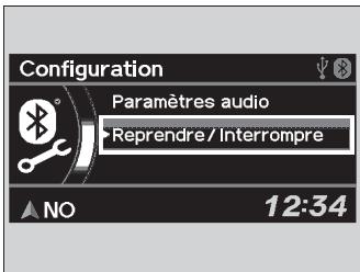 Acura RDX (2013-2016) - Pour jouer des fichiers Bluetooth®Audio - 1