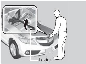 Acura RDX (2013-2016) - Ouverture du capot - 2