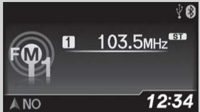 Acura RDX (2013-2016) - Écoute de la radio AM/FM - 1