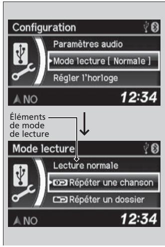 Acura RDX (2013-2016) - Choisir un mode de lecture - 1