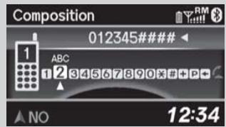 Acura RDX (2013-2016) - Faire un appel - 2