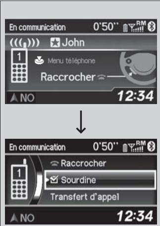 Acura RDX (2013-2016) - Options pendant un appel - 1