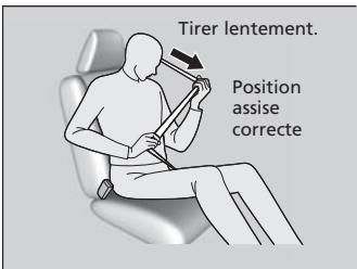 Acura RDX (2013-2016) - Attacher une ceinture de sécurité - 1