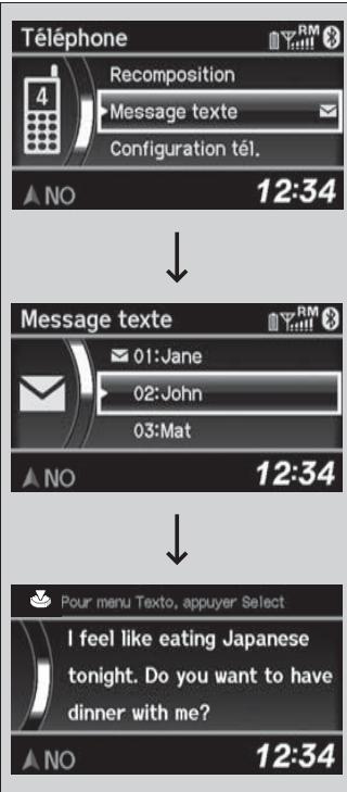 Acura RDX (2013-2016) - Affichage des messages - 1